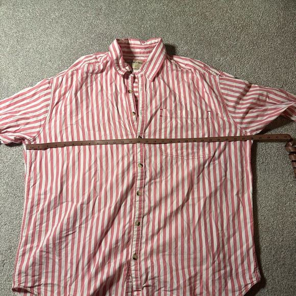 Large Freddy Shirt Free People - We The Free Red (pink ish) White Striped Shirt - Picture 3 of 14